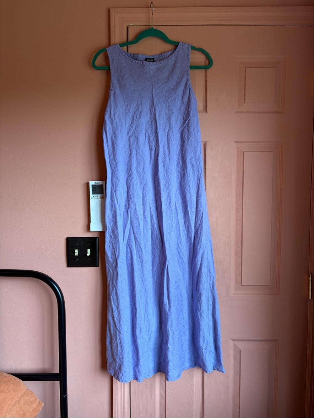 Eileen Fisher Lilac Sleeveless Maxi Dress Linen Lagenlook Minimalist